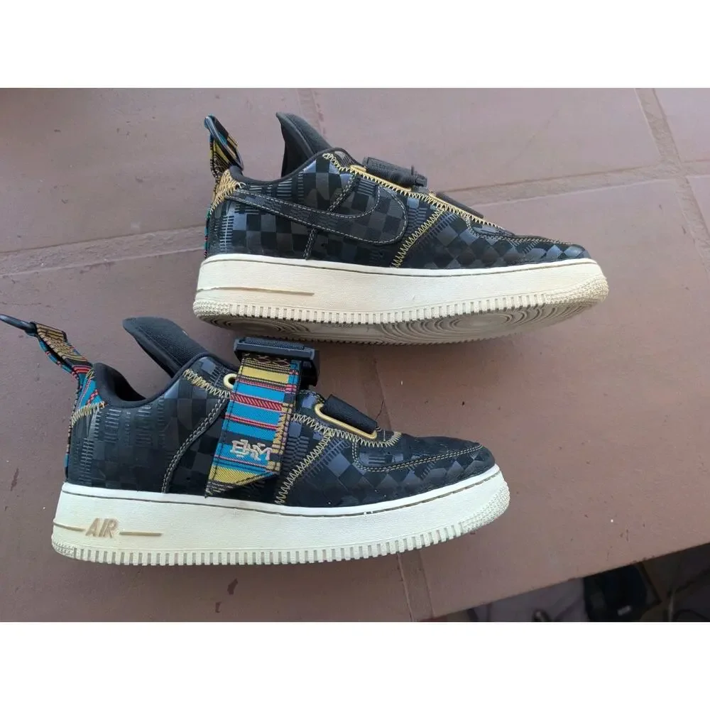 Nike Air Force 1 Utility Black History Month BHM 2019 BV7783 001 Men's Size 7